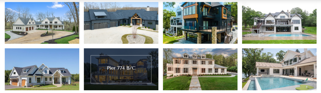 A custom home portfolio can show off a custom builders capabilities