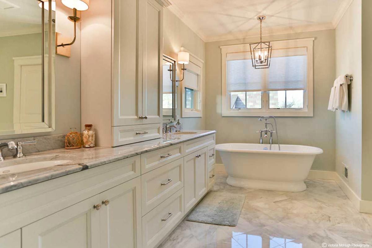 high-end bathroom remodeling, concept image.