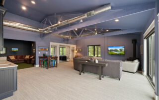 Luxury home basement entertainment spaces for custom homes