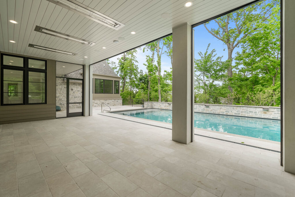 Large indoor outdoor living area in luxury home
