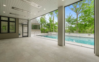 Large indoor outdoor living area in luxury home